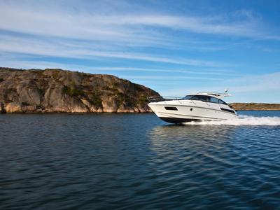 Salon of Ohana, a Grandezza 34 OC motorboat at Grad Trogir, Croatia