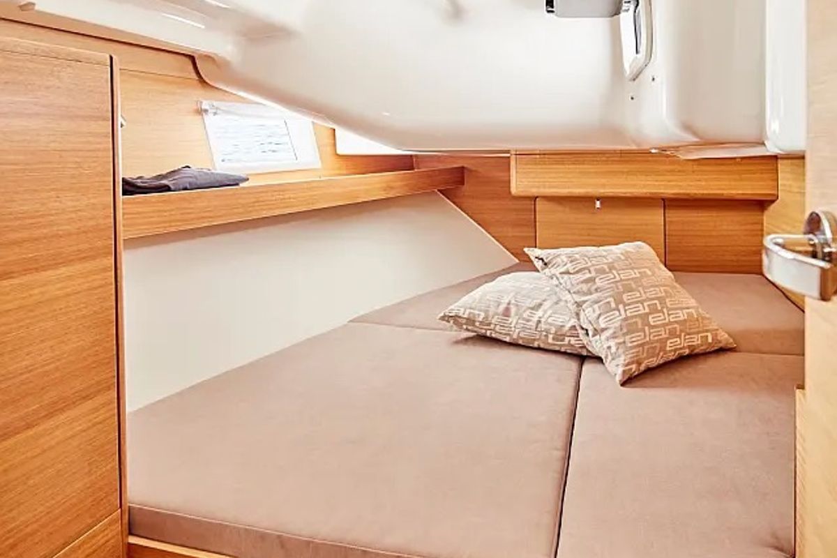 Cabin on Pixi, a Elan Impression 40.1 sailboat at Grad Trogir, Croatia