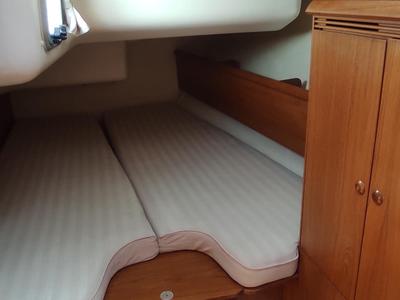 Cabin on Evangelos, a Jeanneau Sun Odyssey 43  sailboat at Volos Municipality, Greece