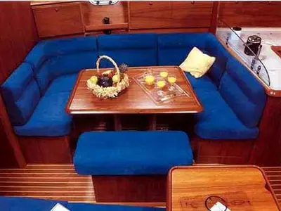 Salon of Evangelos, a Jeanneau Sun Odyssey 43  sailboat at Volos Municipality, Greece