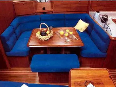 Salon of Evangelos, a Jeanneau Sun Odyssey 43  sailboat at Volos Municipality, Greece