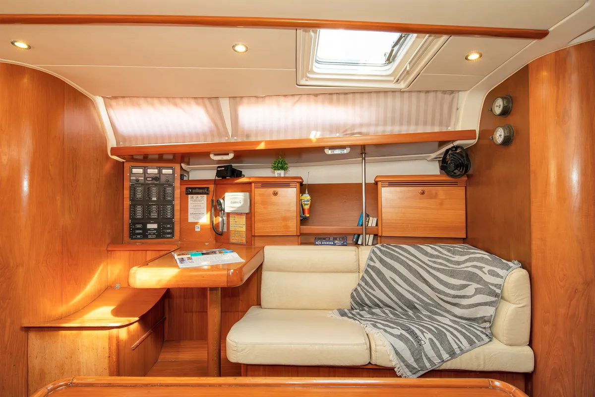 Evangelos, a Jeanneau Sun Odyssey 43  sailboat at Volos Municipality, Greece