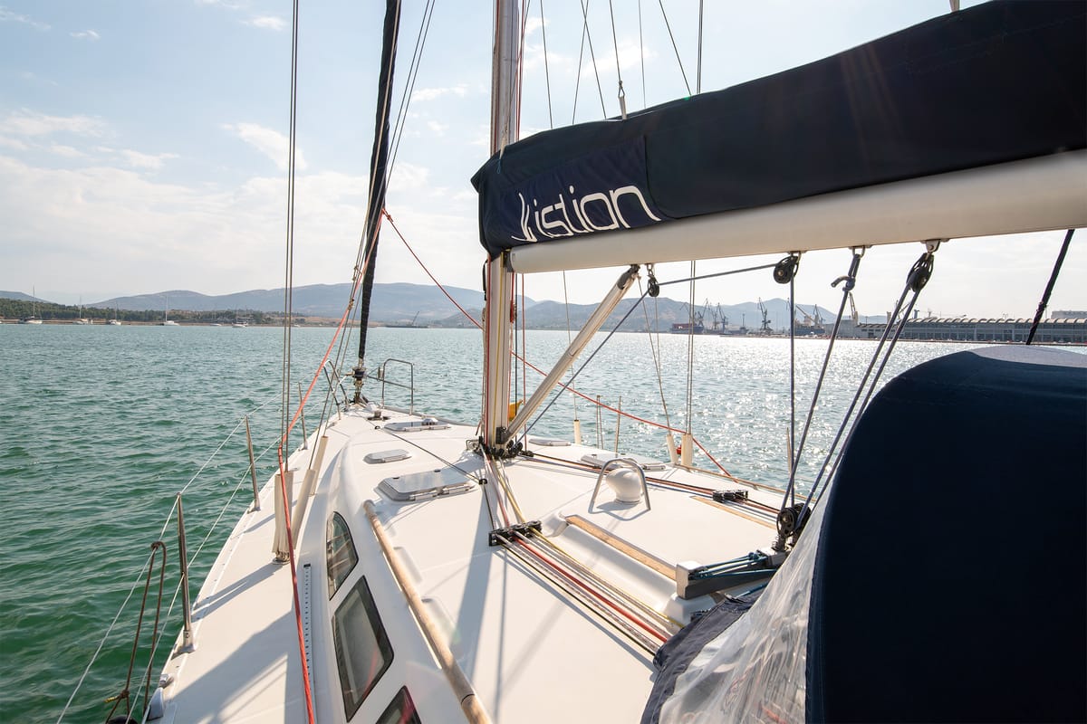 Evangelos, a Jeanneau Sun Odyssey 43 sailboat at Volos Municipality, Greece