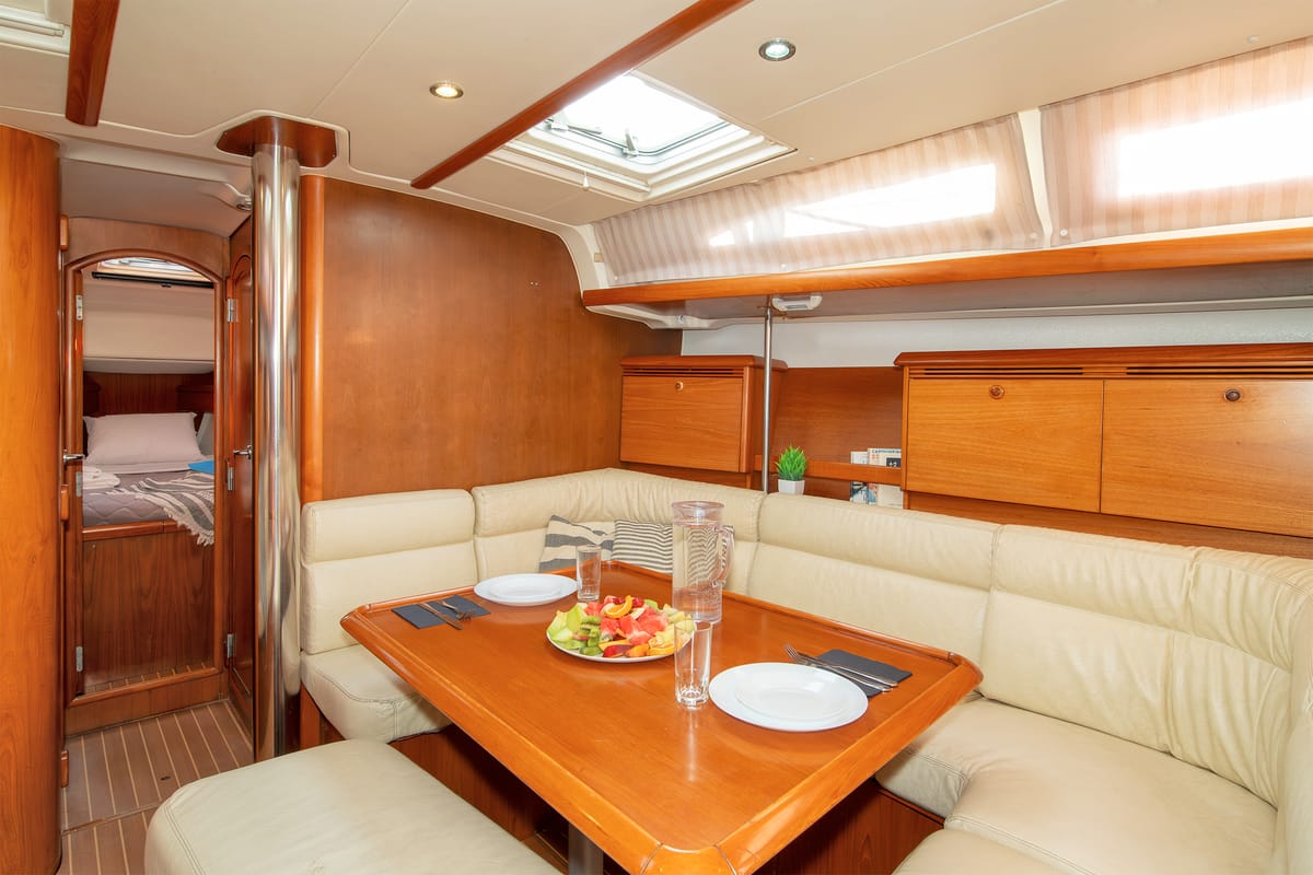 Evangelos, a Jeanneau Sun Odyssey 43  sailboat at Volos Municipality, Greece