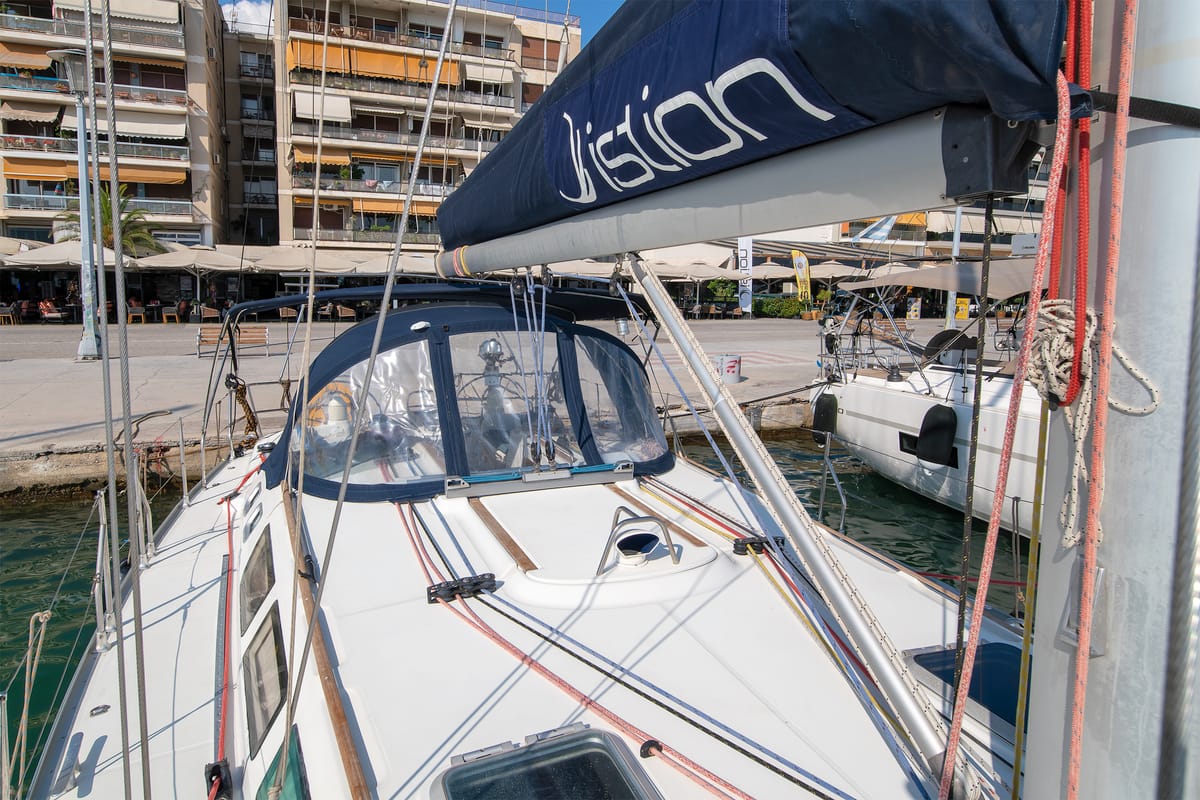 Evangelos, a Jeanneau Sun Odyssey 43 sailboat at Volos Municipality, Greece