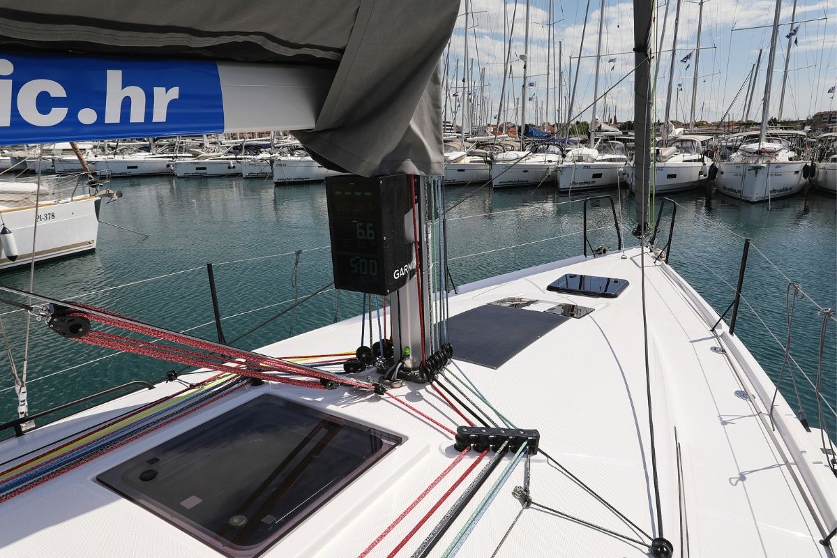 Katina, a Beneteau First 36 sailboat at Grad Biograd na Moru, Croatia