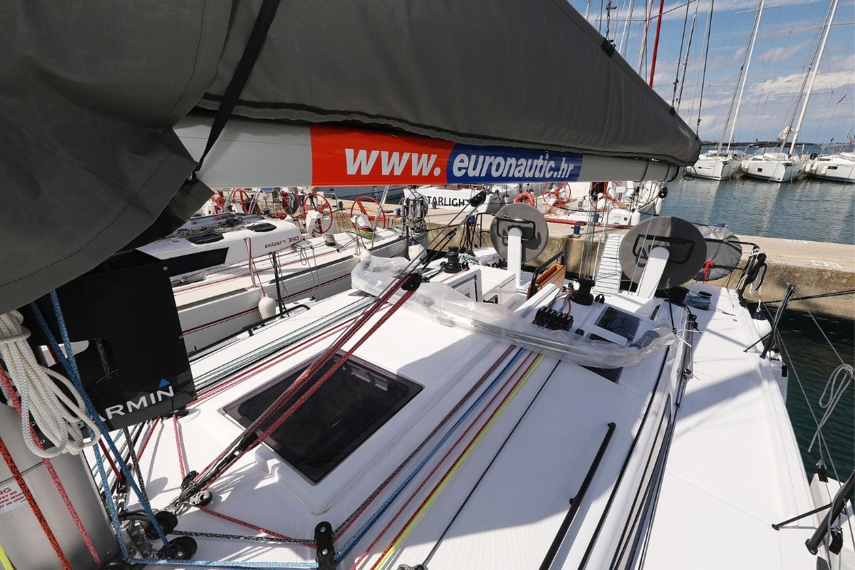 Katina, a Beneteau First 36 sailboat at Grad Biograd na Moru, Croatia
