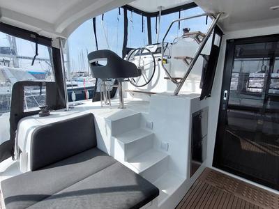Cockpit of Dalmatia Sunrise, a Lagoon 42 catamaran at Općina Sukošan, Croatia