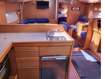 Comfort, a Bavaria Bavaria 44 Vision sailboat at Bergen, Norway