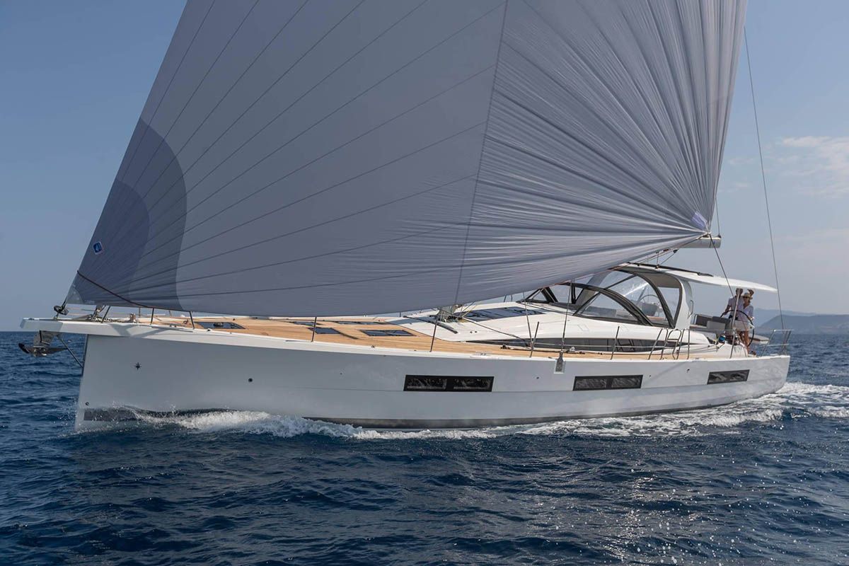 Lyra , a Jeanneau 60 sailboat at Athens, Greece