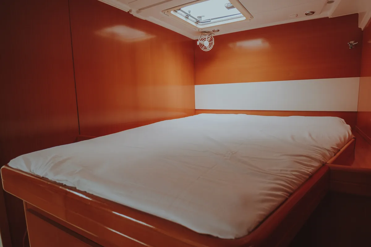 Cabin on Dynamis, a Lagoon 420 catamaran at Sithonia Municipal Unit, Greece