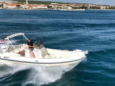 Black Fin, a Nuova Jolly Marine Black Fin rib at Grad Biograd na Moru, Croatia