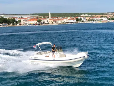 Black Fin, a Nuova Jolly Marine Black Fin rib at Grad Biograd na Moru, Croatia