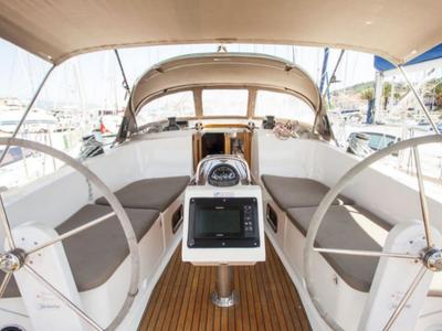 Sake, a Bavaria Cruiser 41 sailboat at Volos Municipality, Greece
