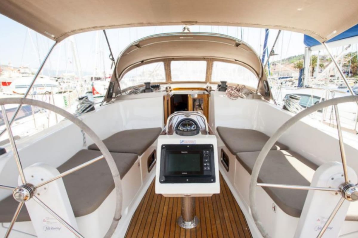 Sake, a Bavaria Cruiser 41 sailboat at Volos Municipality, Greece