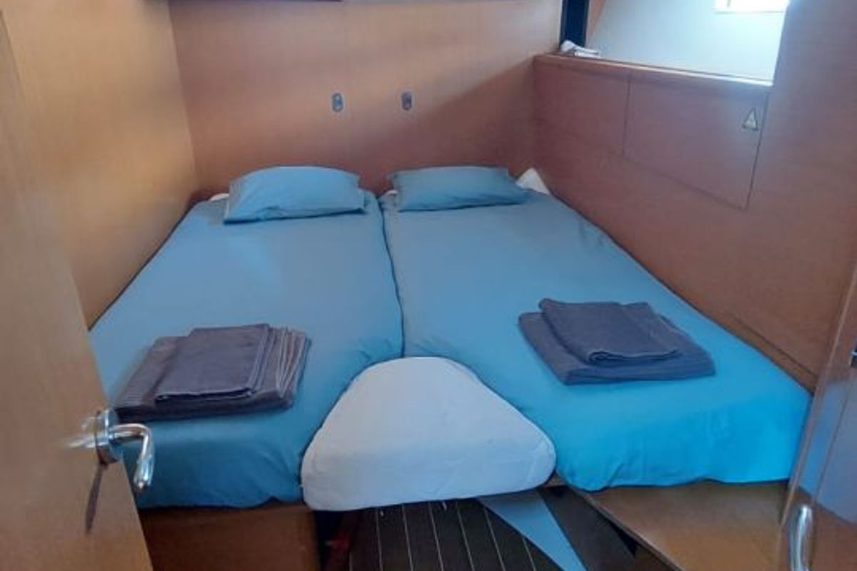 Cabin on Madeleine, a Jeanneau 53 sailboat at San Miguel de Abona, Spain