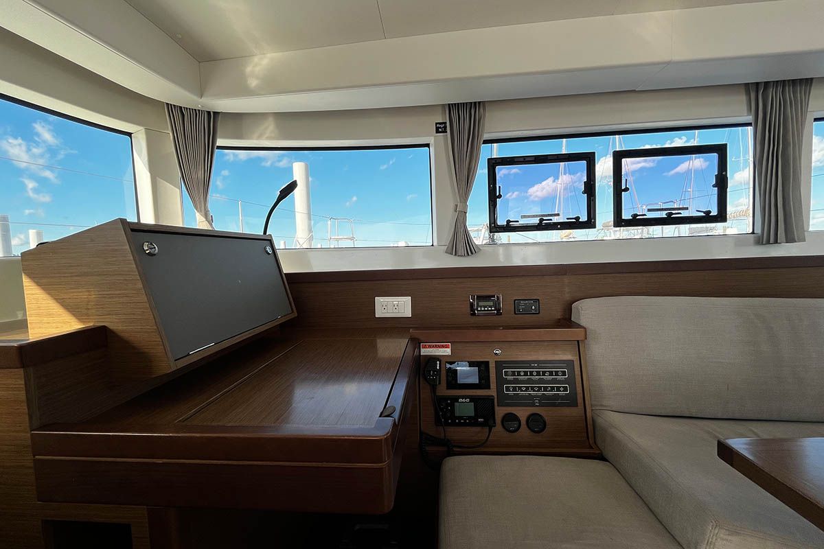 Lady Birgith , a Lagoon 40 catamaran at Central Abaco, Bahamas