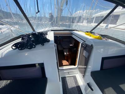 Lornia, a Jeanneau Sun Odyssey 440 sailboat at Fethiye, Turkey