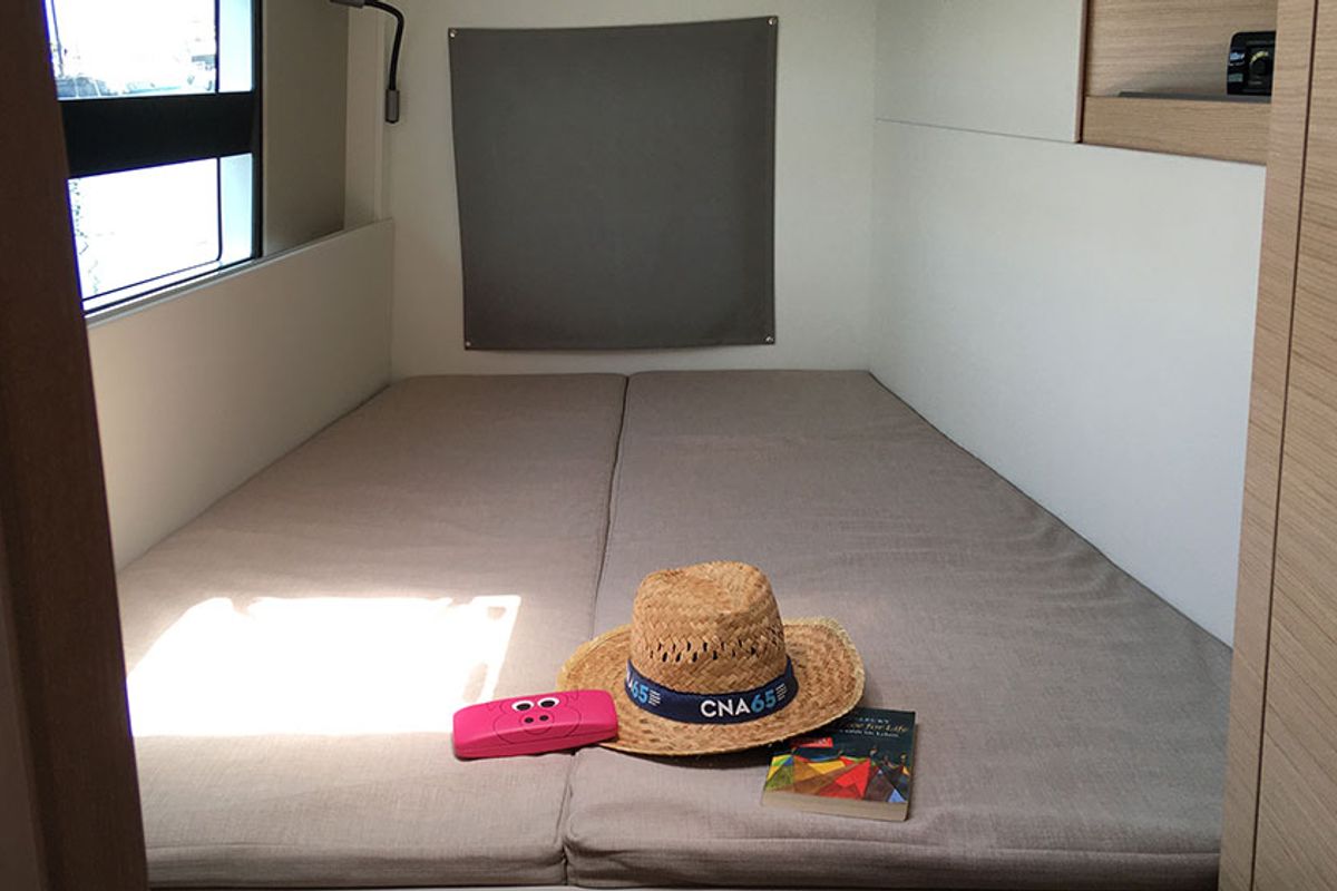 Cabin on Hygge, a Nautitech Rochefort Nautitech 40 Open catamaran at Llucmajor, Spain