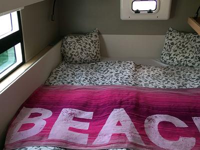 Cabin on Hygge, a Nautitech Rochefort Nautitech 40 Open catamaran at Llucmajor, Spain