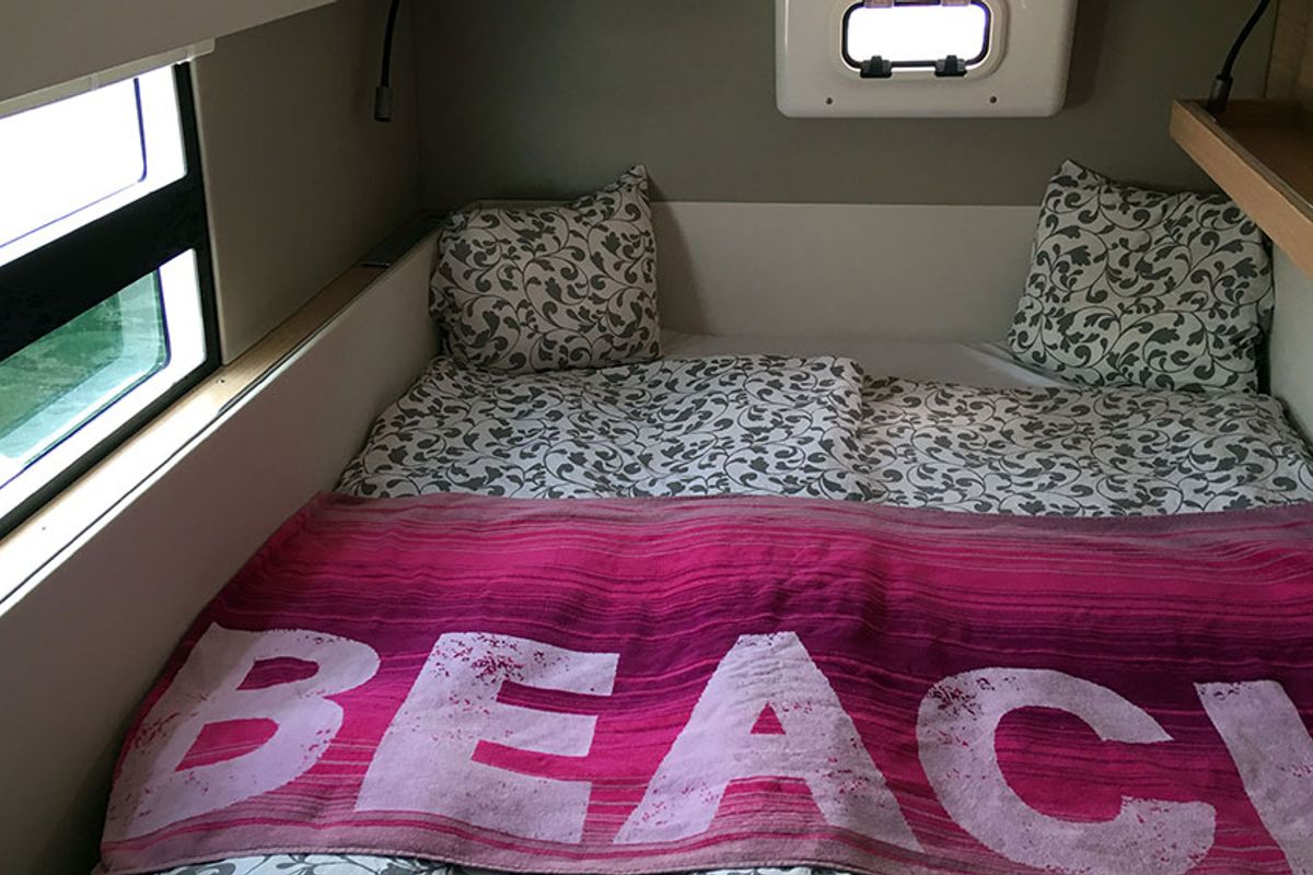 Cabin on Hygge, a Nautitech Rochefort Nautitech 40 Open catamaran at Llucmajor, Spain