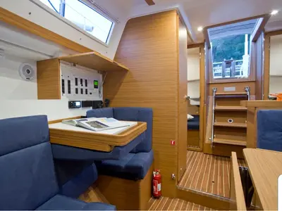 Salon of Aurora, a Elan Impression 35 sailboat at Grad Pula, Croatia