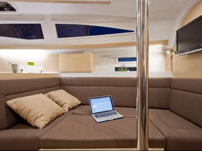 Salon of Aurora, a Elan Impression 35 sailboat at Grad Pula, Croatia