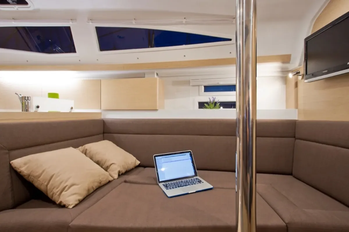 Salon of Aurora, a Elan Impression 35 sailboat at Grad Pula, Croatia