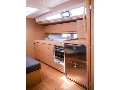 Galley of Madicken, a Dufour 460 GL sailboat at Primošten, Croatia