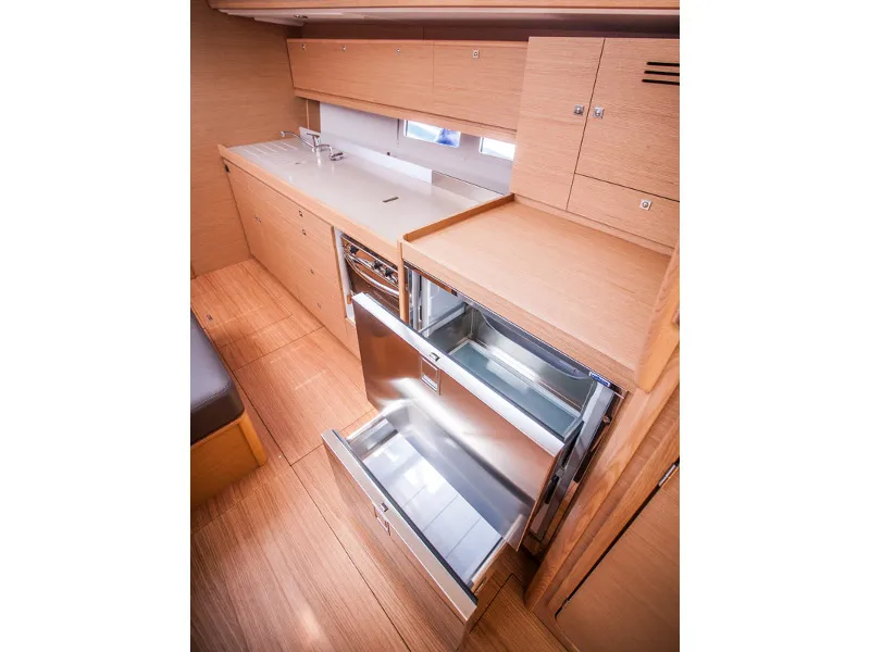 Galley of Madicken, a Dufour 460 GL sailboat at Primošten, Croatia