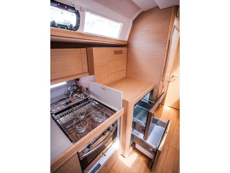 Galley of Madicken, a Dufour 460 GL sailboat at Primošten, Croatia