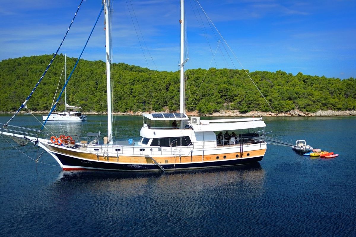 Exterior view of Premium +, a Gulet Gulet gulet at Split, Croatia