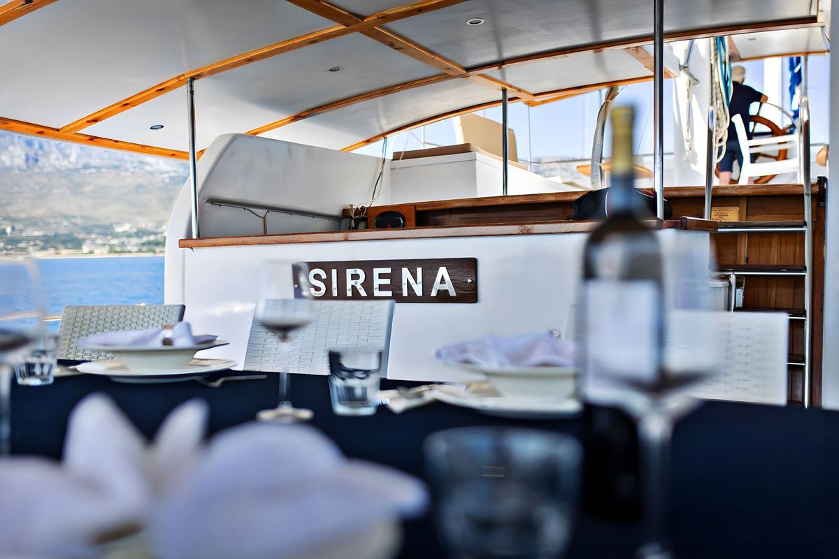 Deck of Premium +, a Gulet Gulet gulet at Split, Croatia