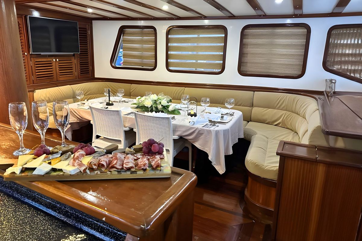 Salon of Premium +, a Gulet Gulet gulet at Split, Croatia