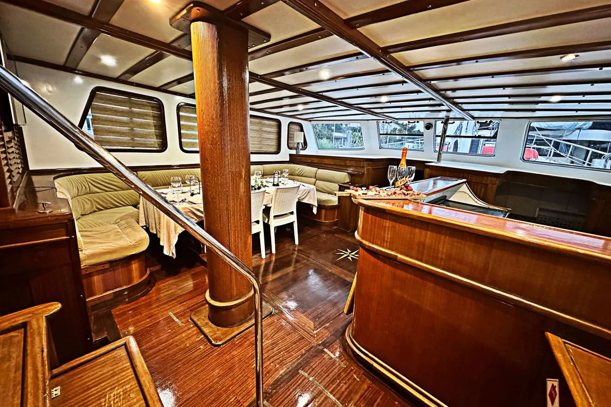 Salon of Premium +, a Gulet Gulet gulet at Split, Croatia