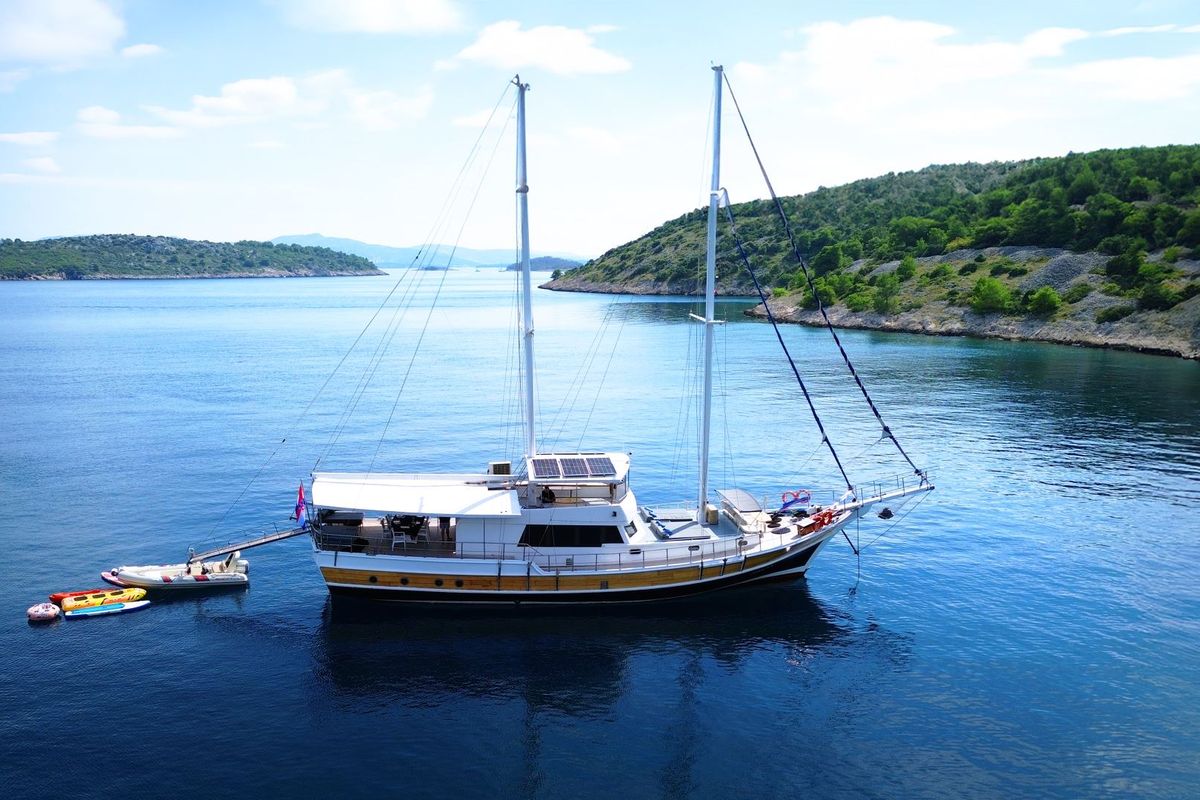 Exterior view of Premium +, a Gulet Gulet gulet at Split, Croatia