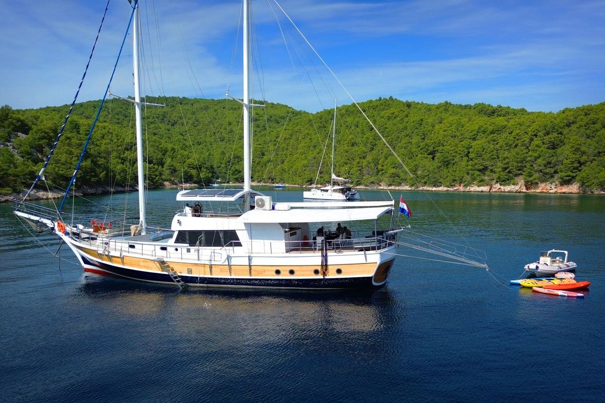 Exterior view of Premium +, a Gulet Gulet gulet at Split, Croatia