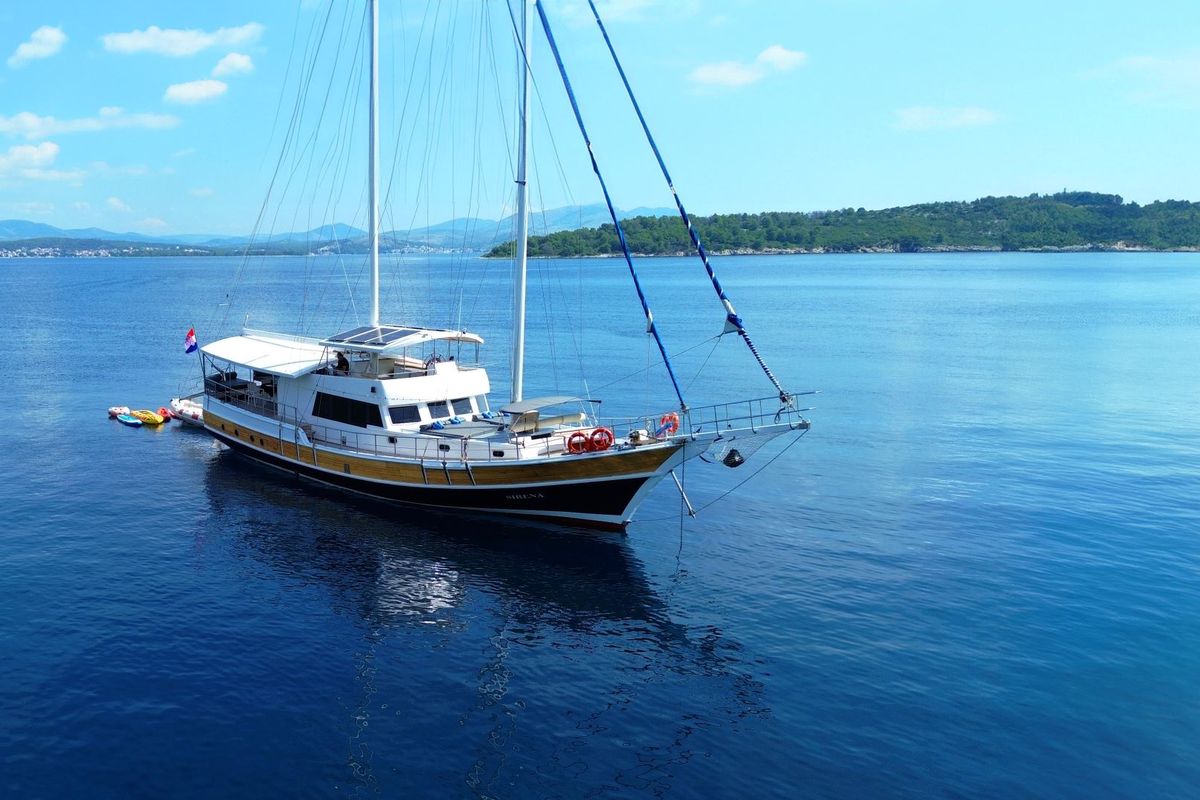 Exterior view of Premium +, a Gulet Gulet gulet at Split, Croatia
