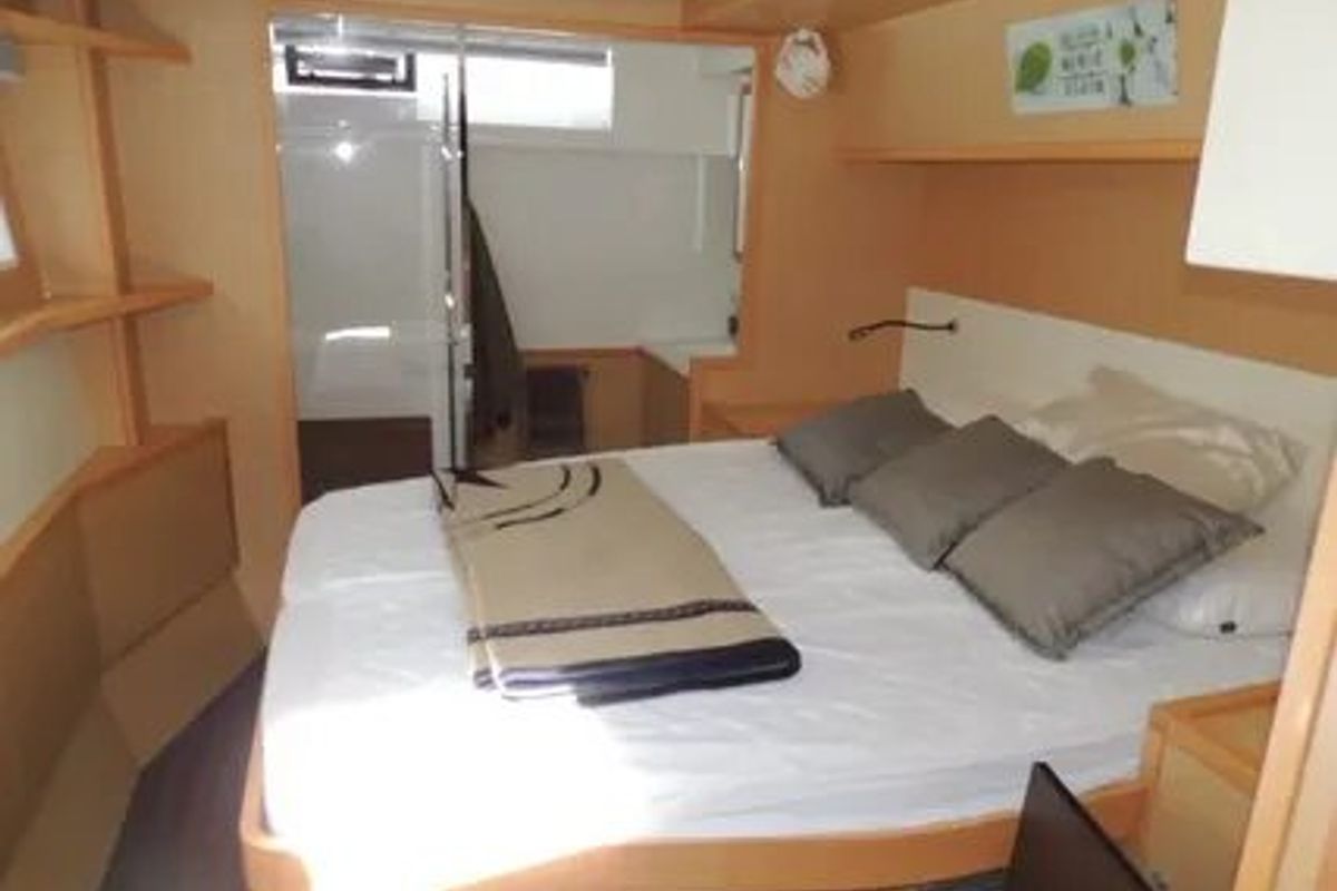 Cabin on Jessy, a Lagoon 52 F catamaran at Pirovac, Croatia