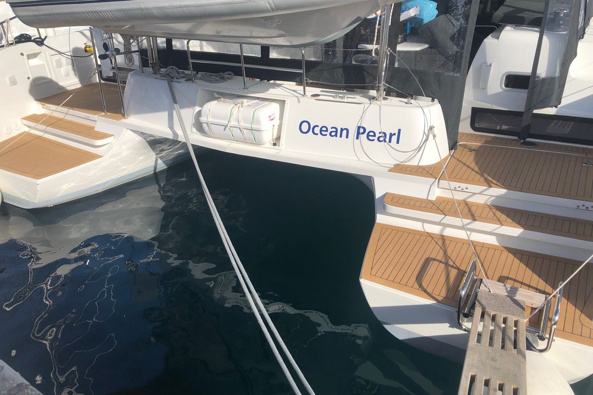 Ocean Pearl, a Lagoon 42 catamaran at Općina Rogoznica, Croatia