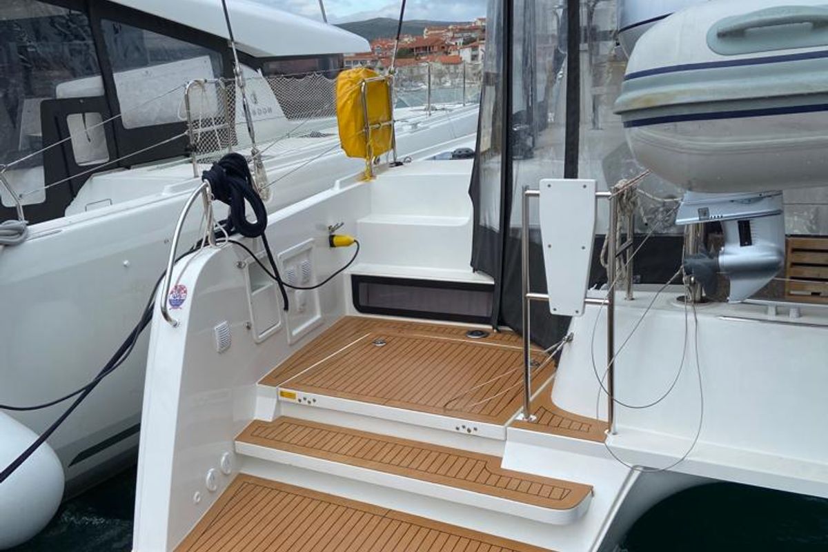 Ocean Pearl, a Lagoon 42 catamaran at Općina Rogoznica, Croatia