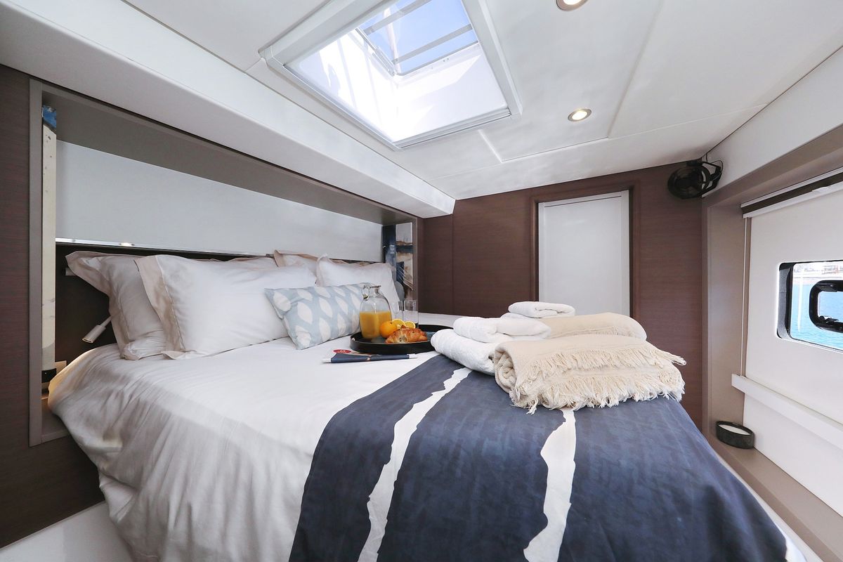 Cabin on EQ Horizon, a Bali 5.4 catamaran at Dubrovnik, Croatia