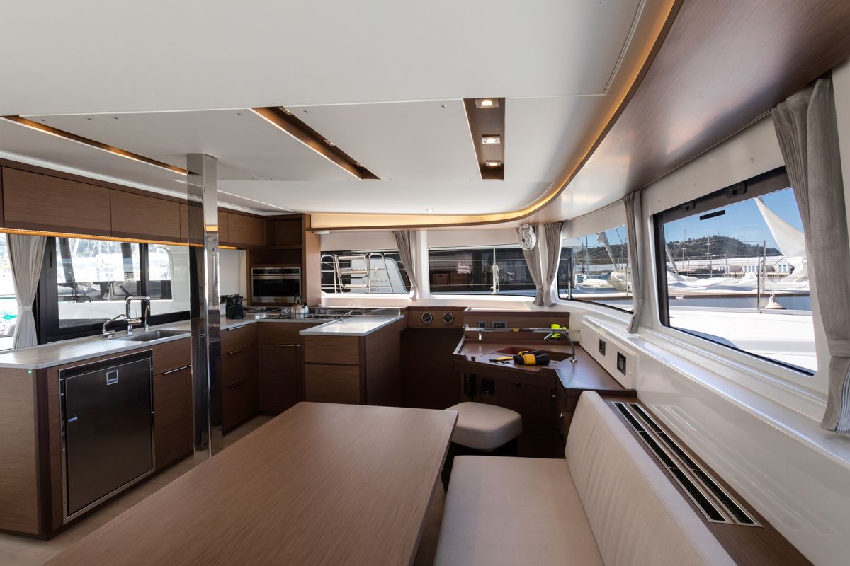 Galley of Carruba - Comfort Line , a Lagoon 46 catamaran at Tonnarella, Italy
