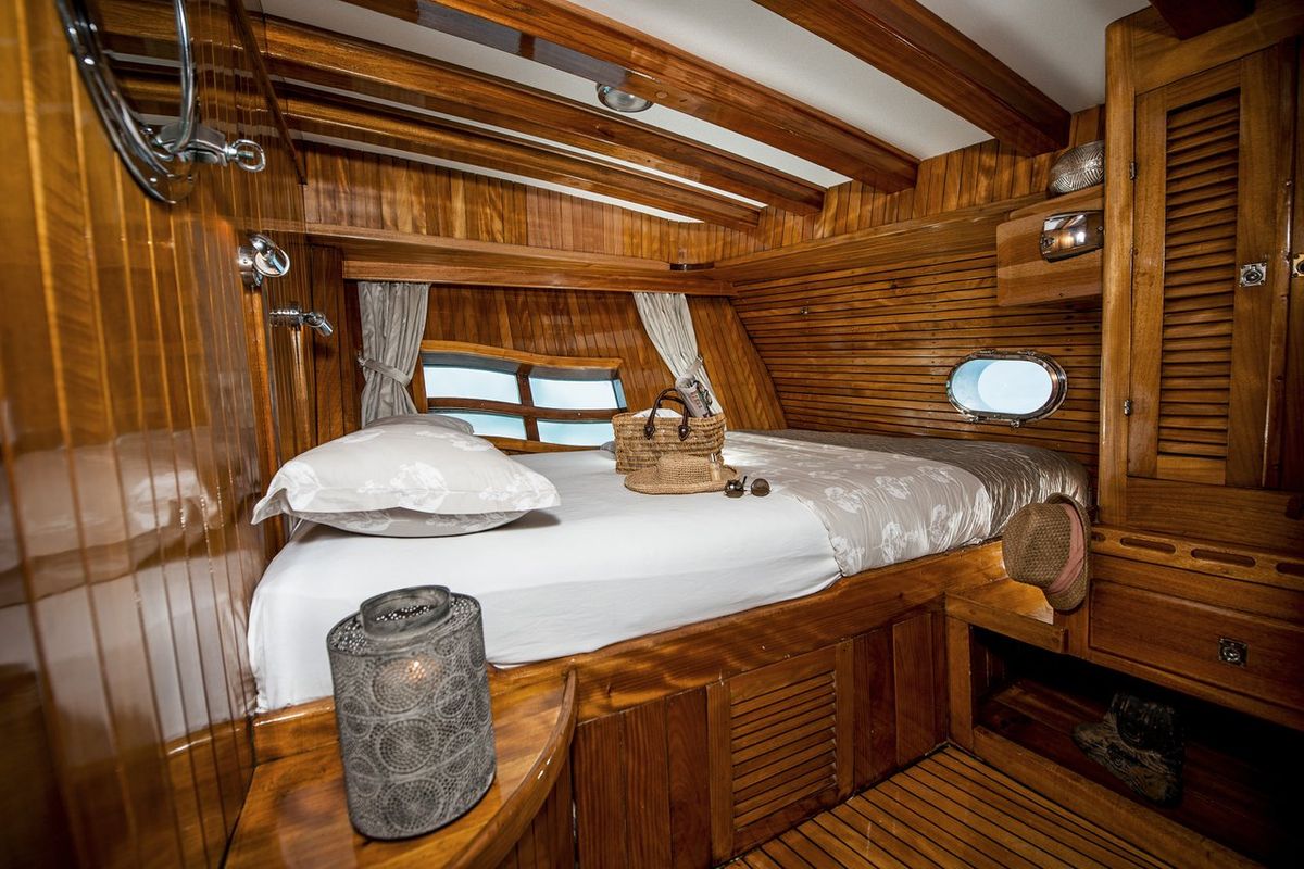 Cabin on Fortuna, a Custom Made Fortuna* yacht at Bodrum, Turkey