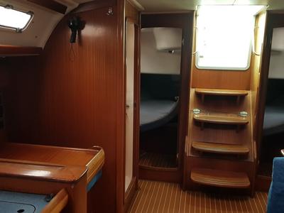 Cabin on Srna, a Bavaria 49 sailboat at Zadar, Croatia