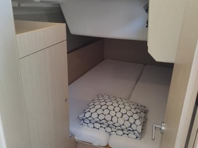 Cabin on Lukas, a Beneteau Oceanis 38.1 sailboat at Općina Rogoznica, Croatia