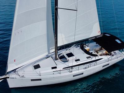 Deck of A'more, a Elan Impression 45 sailboat at Pirovac, Croatia