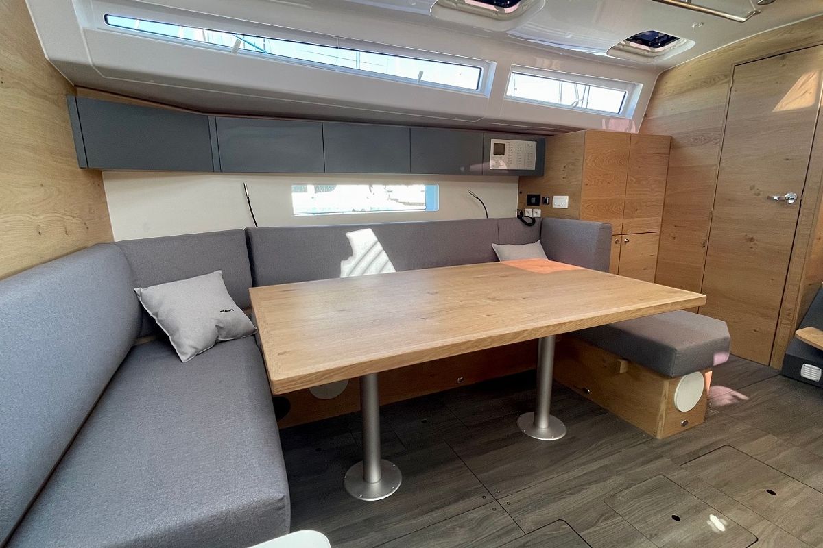 Salon of A'more, a Elan Impression 45 sailboat at Pirovac, Croatia