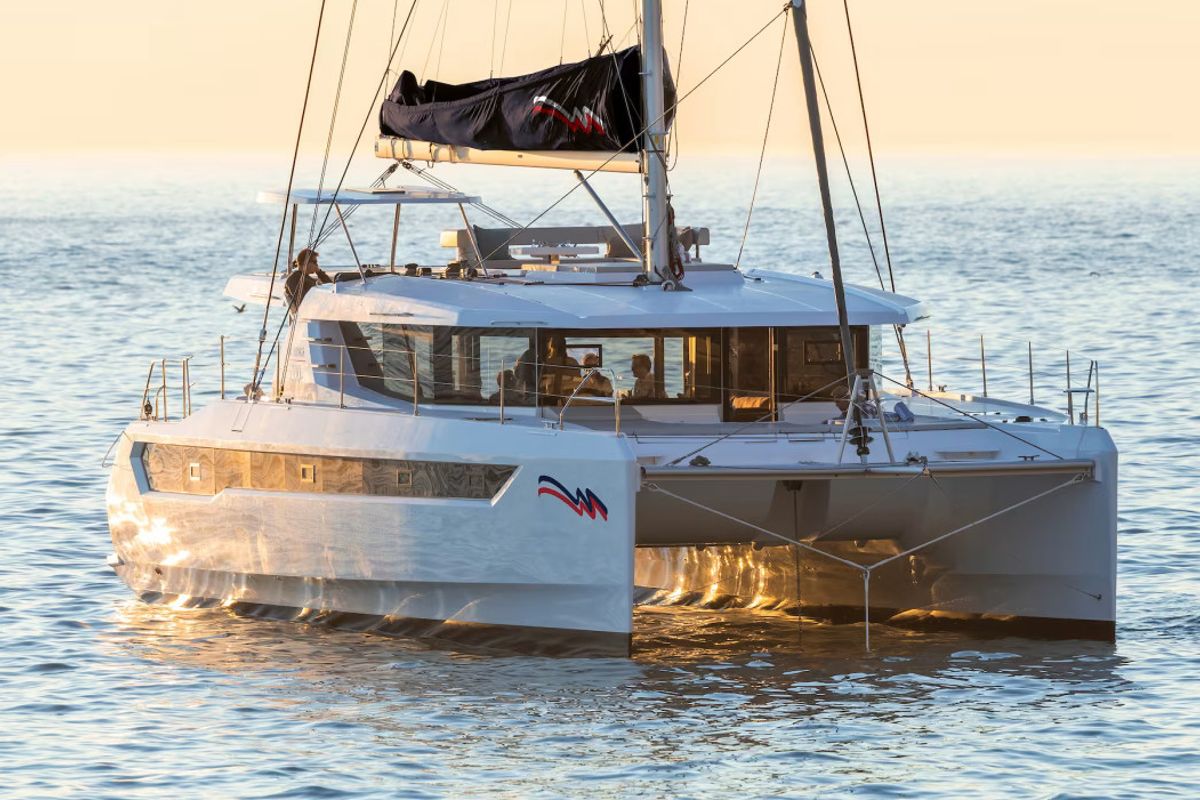 Exterior view of Moorings 5200 - 6 Exclusive Plus, a Leopard 52 catamaran at Fethiye, Turkey