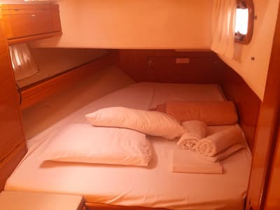 Cabin on Wave Dancer, a Bavaria 50 Cruiser sailboat at Municipal Unit of Lefkada, Greece